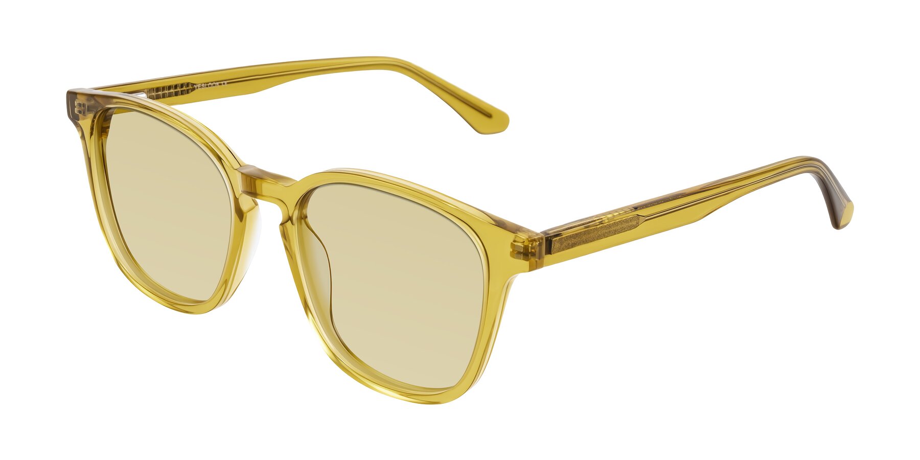 Angle of Finglas in Mustard Crystal with Light Champagne Tinted Lenses