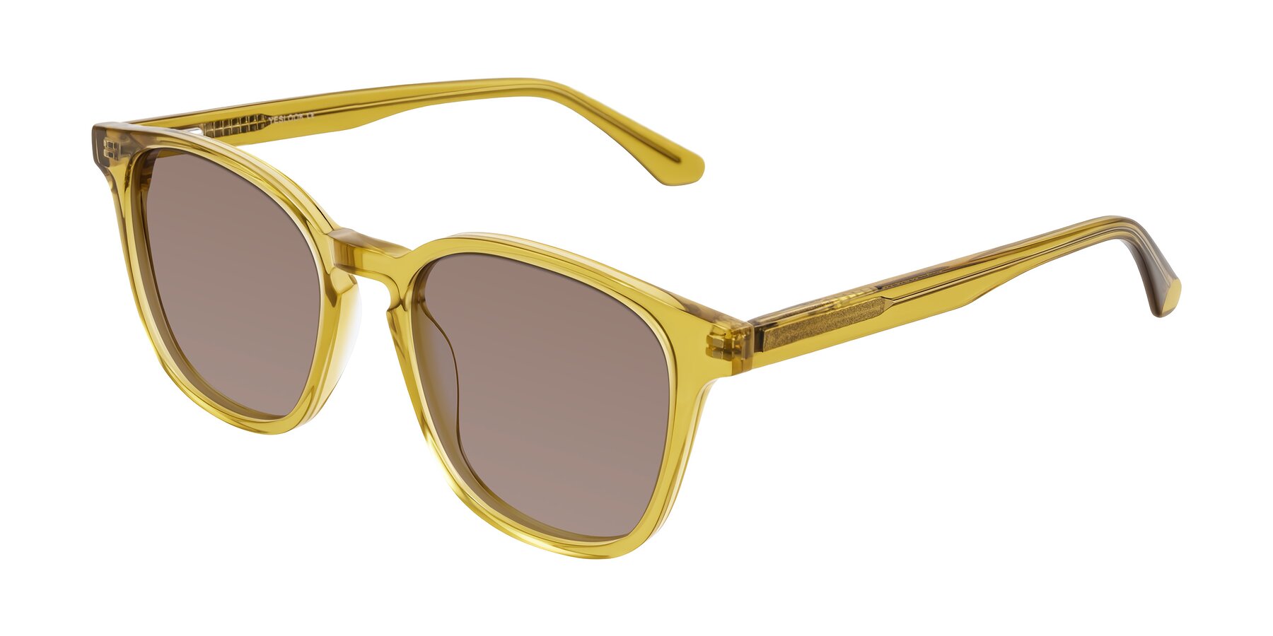 Angle of Finglas in Mustard Crystal with Medium Brown Tinted Lenses