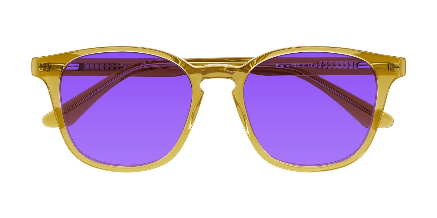 Finglas - Mustard Crystal Tinted Sunglasses