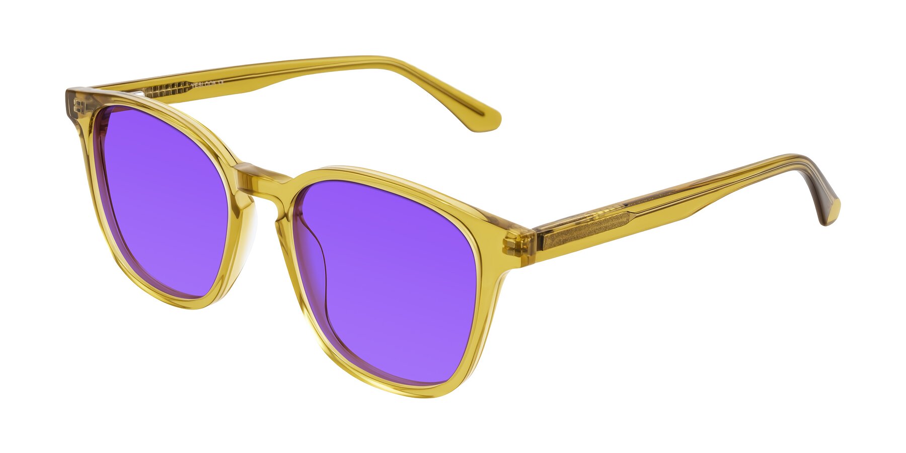 Angle of Finglas in Mustard Crystal with Purple Tinted Lenses