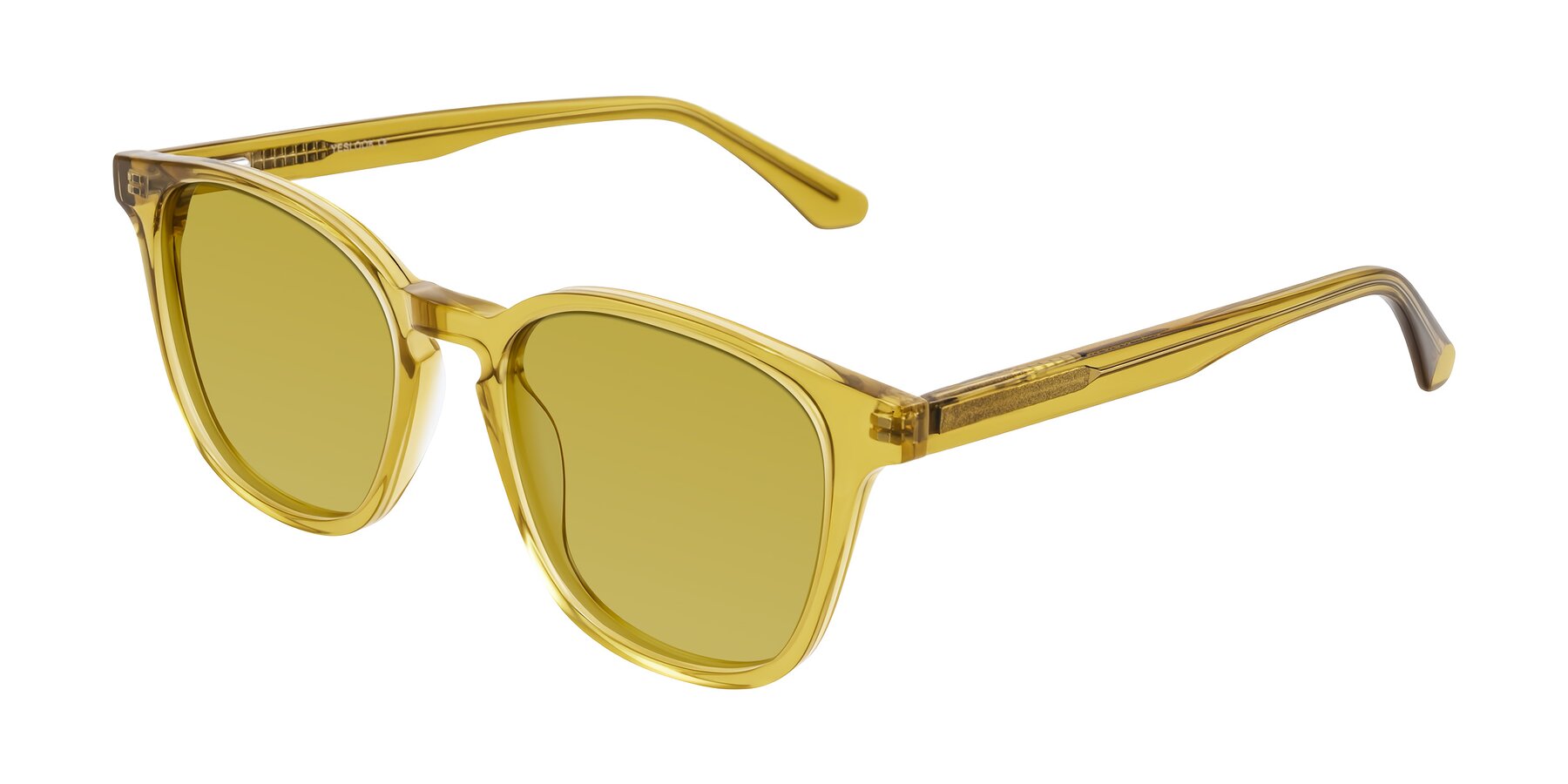 Angle of Finglas in Mustard Crystal with Champagne Tinted Lenses