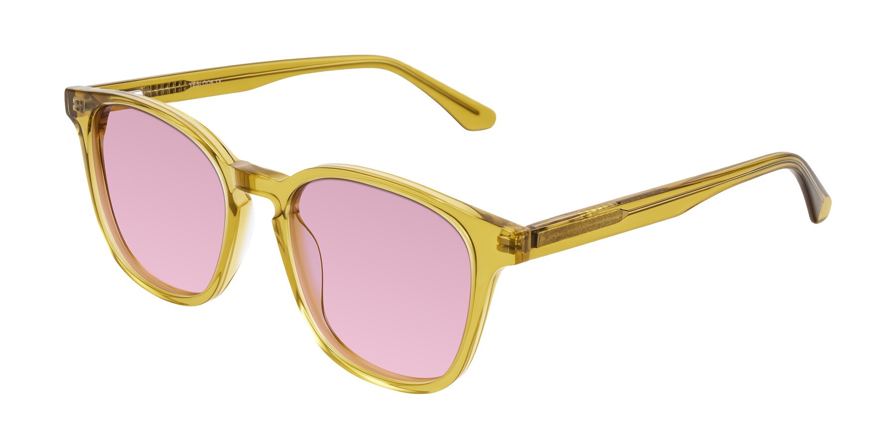 Angle of Finglas in Mustard Crystal with Light Wine Tinted Lenses