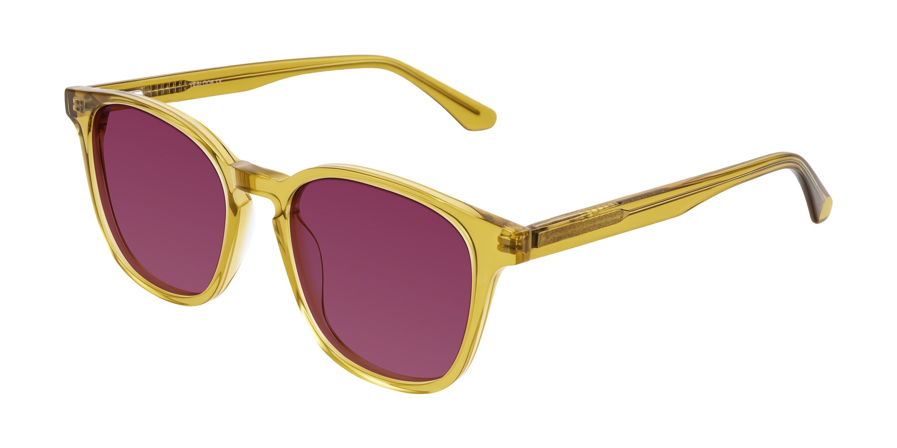 Angle of Finglas in Mustard Crystal with Wine Tinted Lenses