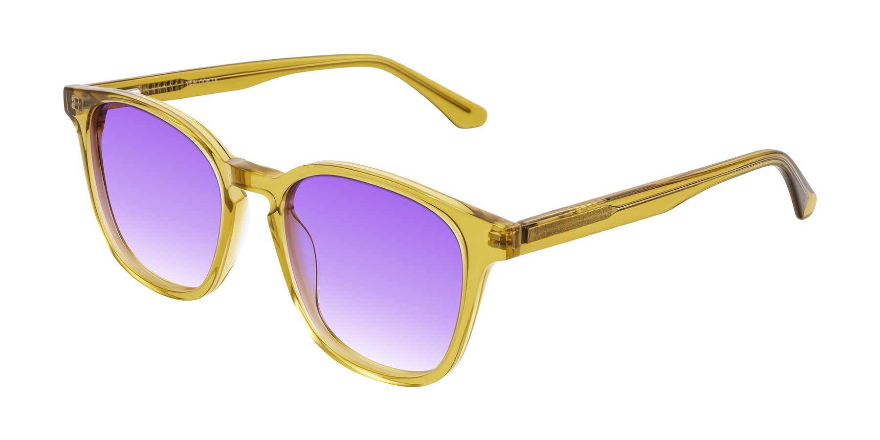 Angle of Finglas in Mustard Crystal with Purple Gradient Lenses