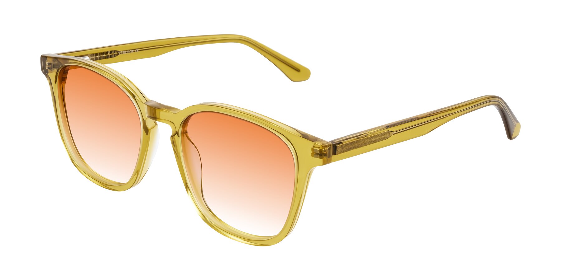 Angle of Finglas in Mustard Crystal with Orange Gradient Lenses