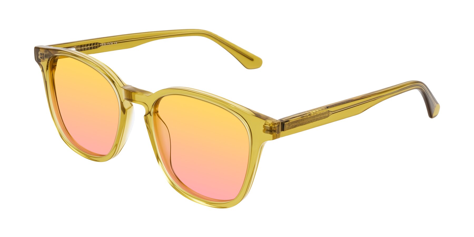 Angle of Finglas in Mustard Crystal with Yellow / Pink Gradient Lenses