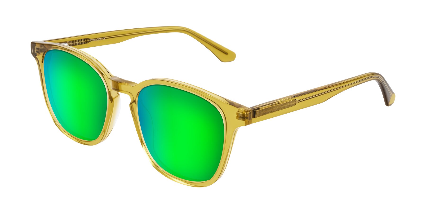 Angle of Finglas in Mustard Crystal with Green Mirrored Lenses