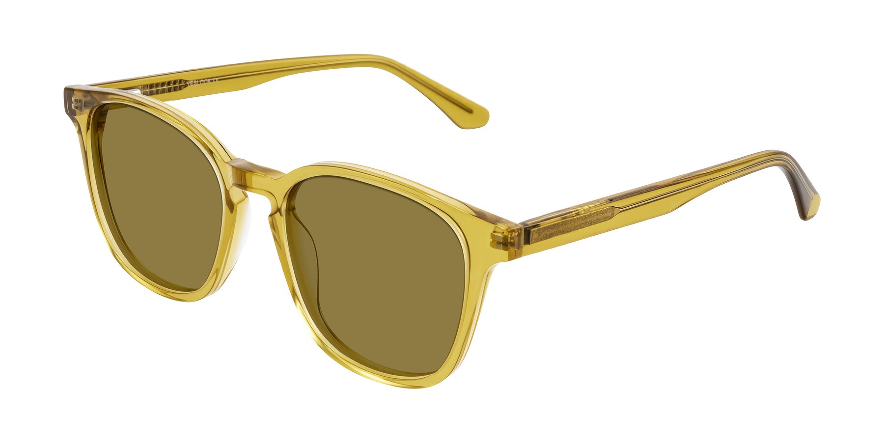 Angle of Finglas in Mustard Crystal with Brown Polarized Lenses