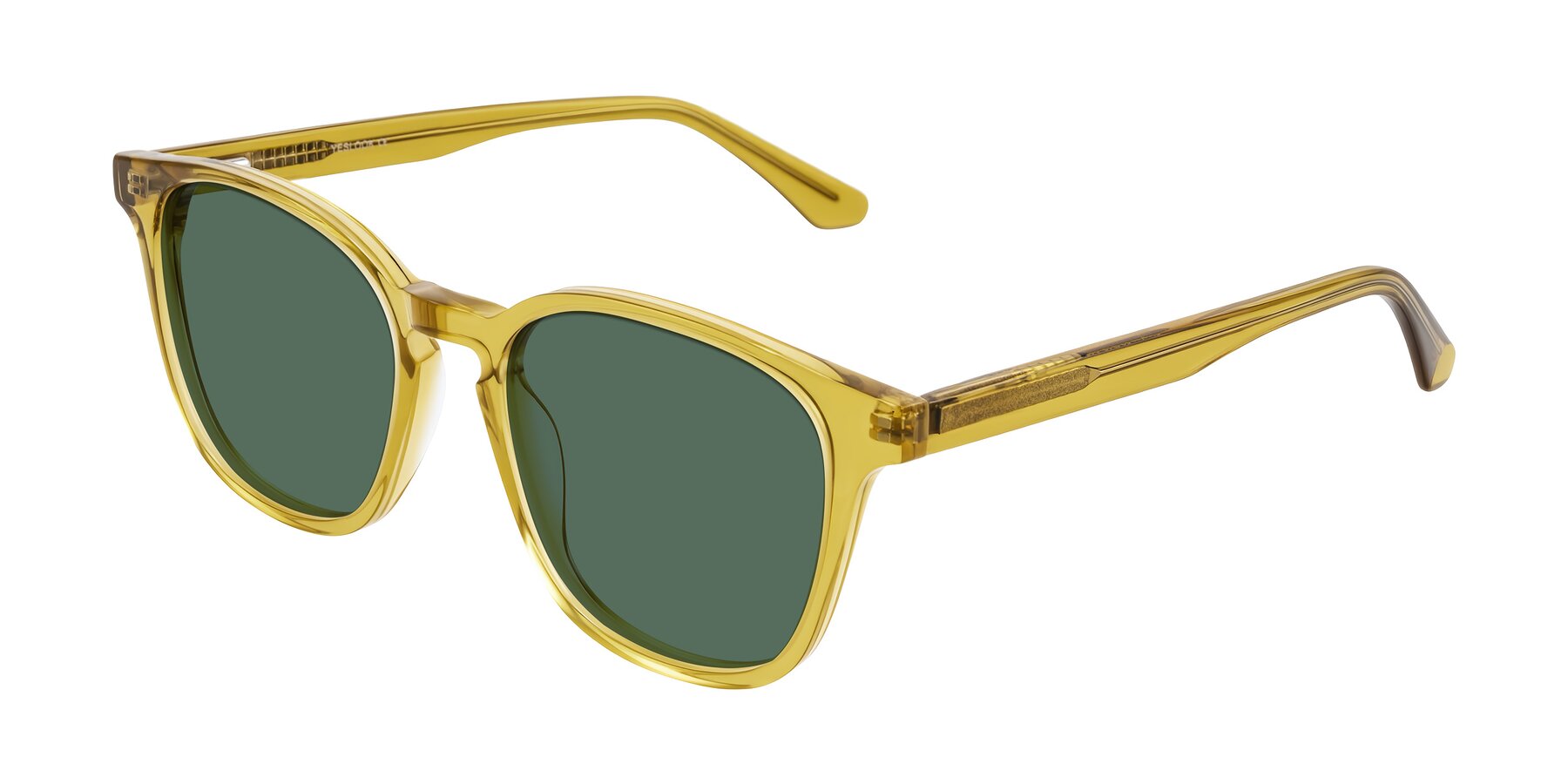 Angle of Finglas in Mustard Crystal with Green Polarized Lenses