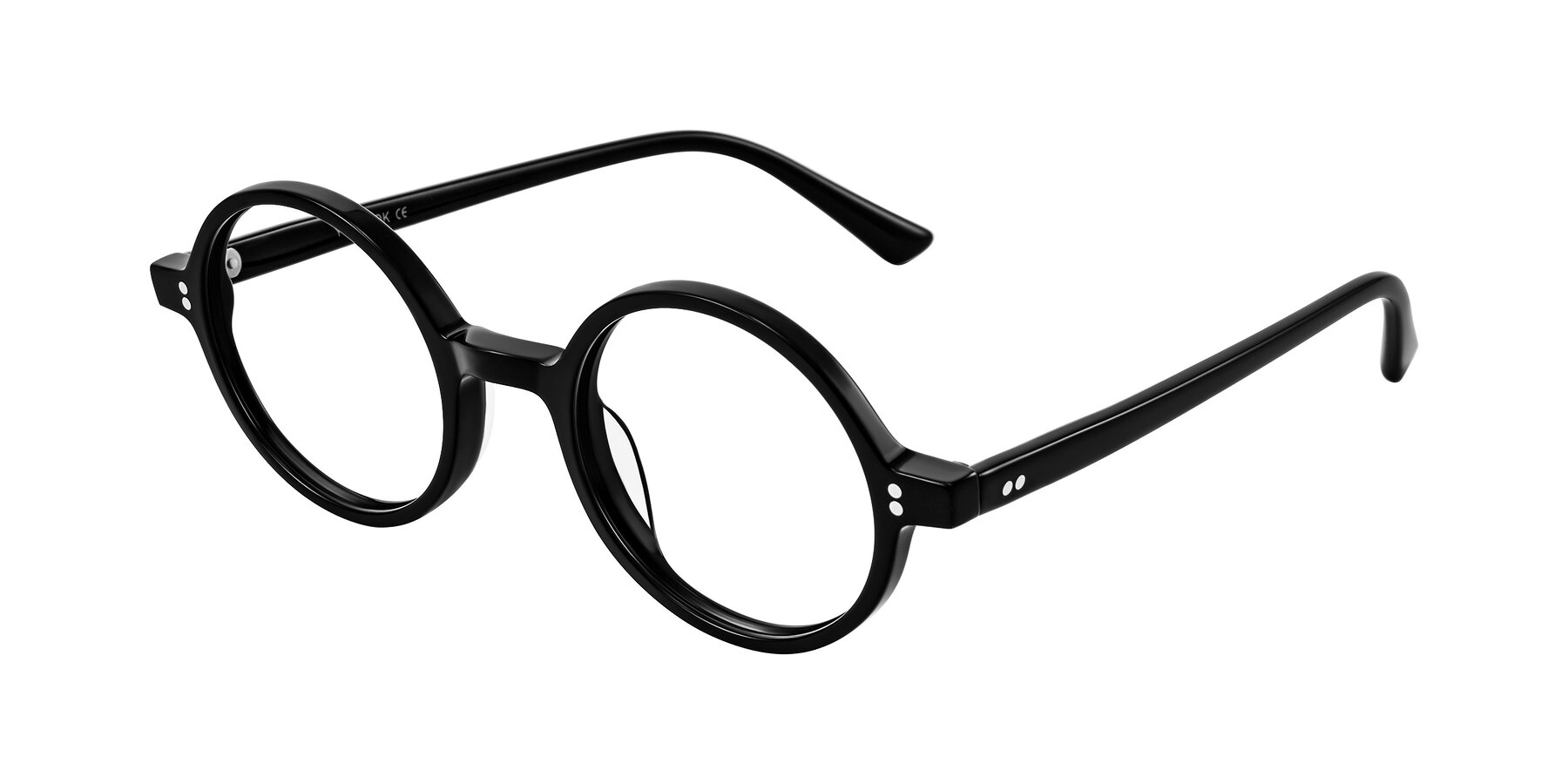 Angle of Montauk in Black with Clear Eyeglass Lenses