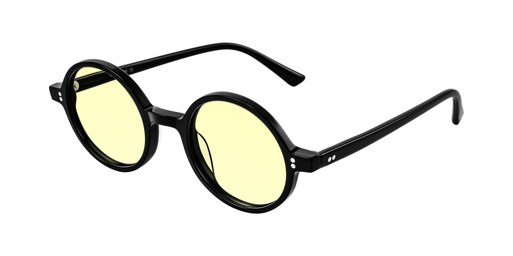 Angle of Montauk in Black with Light Yellow Tinted Lenses