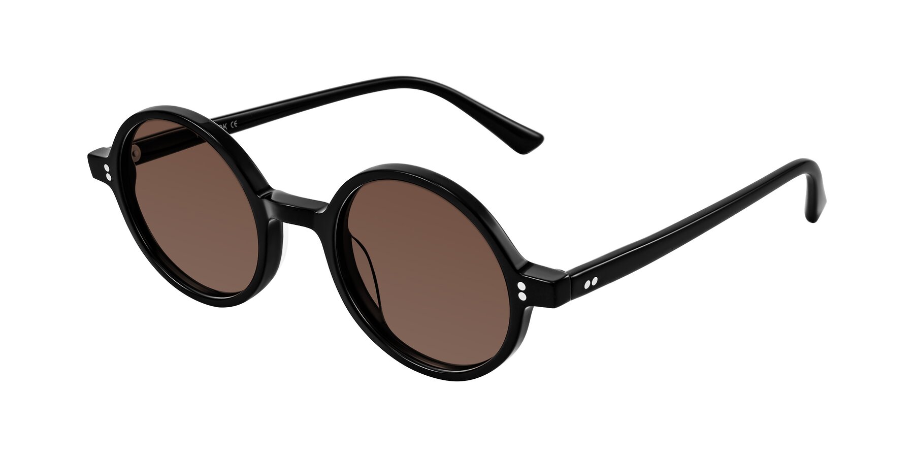 Angle of Montauk in Black with Brown Tinted Lenses