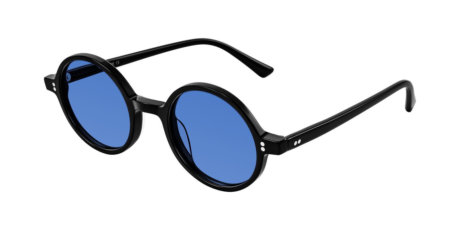 Angle of Montauk in Black with Blue Tinted Lenses