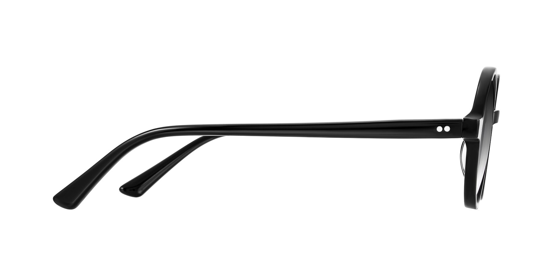 Side of Montauk in Black with Gray Gradient Lenses