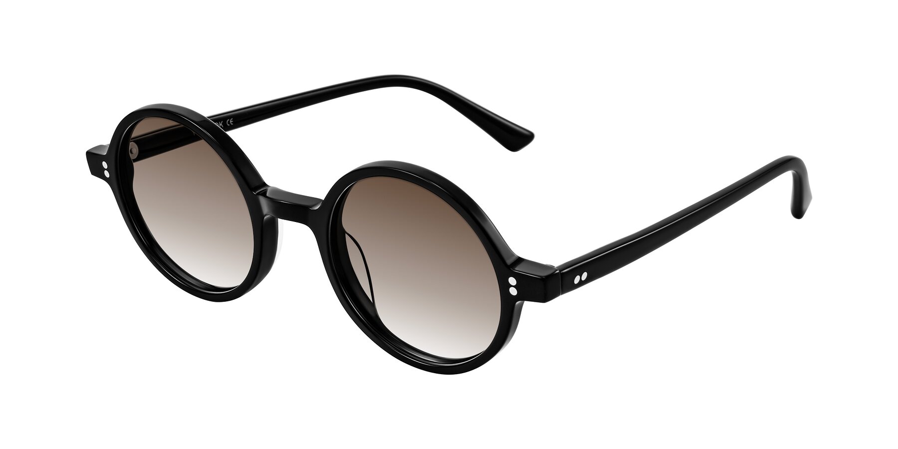 Angle of Montauk in Black with Brown Gradient Lenses