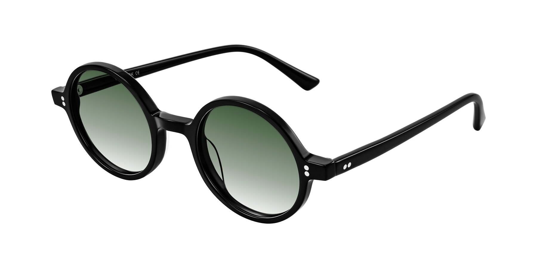 Angle of Montauk in Black with Green Gradient Lenses