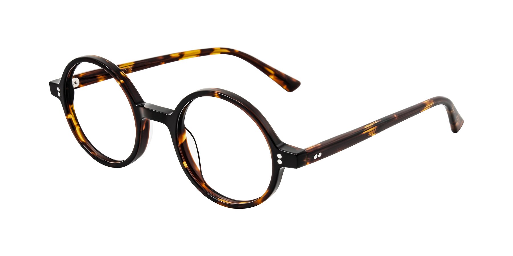 Angle of Montauk in Tortoise with Clear Blue Light Blocking Lenses