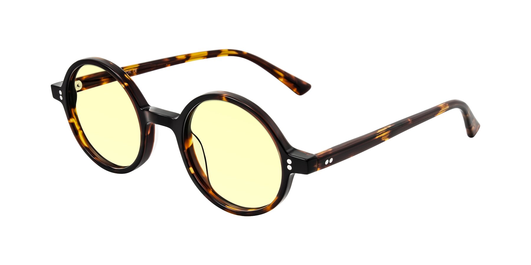 Angle of Montauk in Tortoise with Light Yellow Tinted Lenses