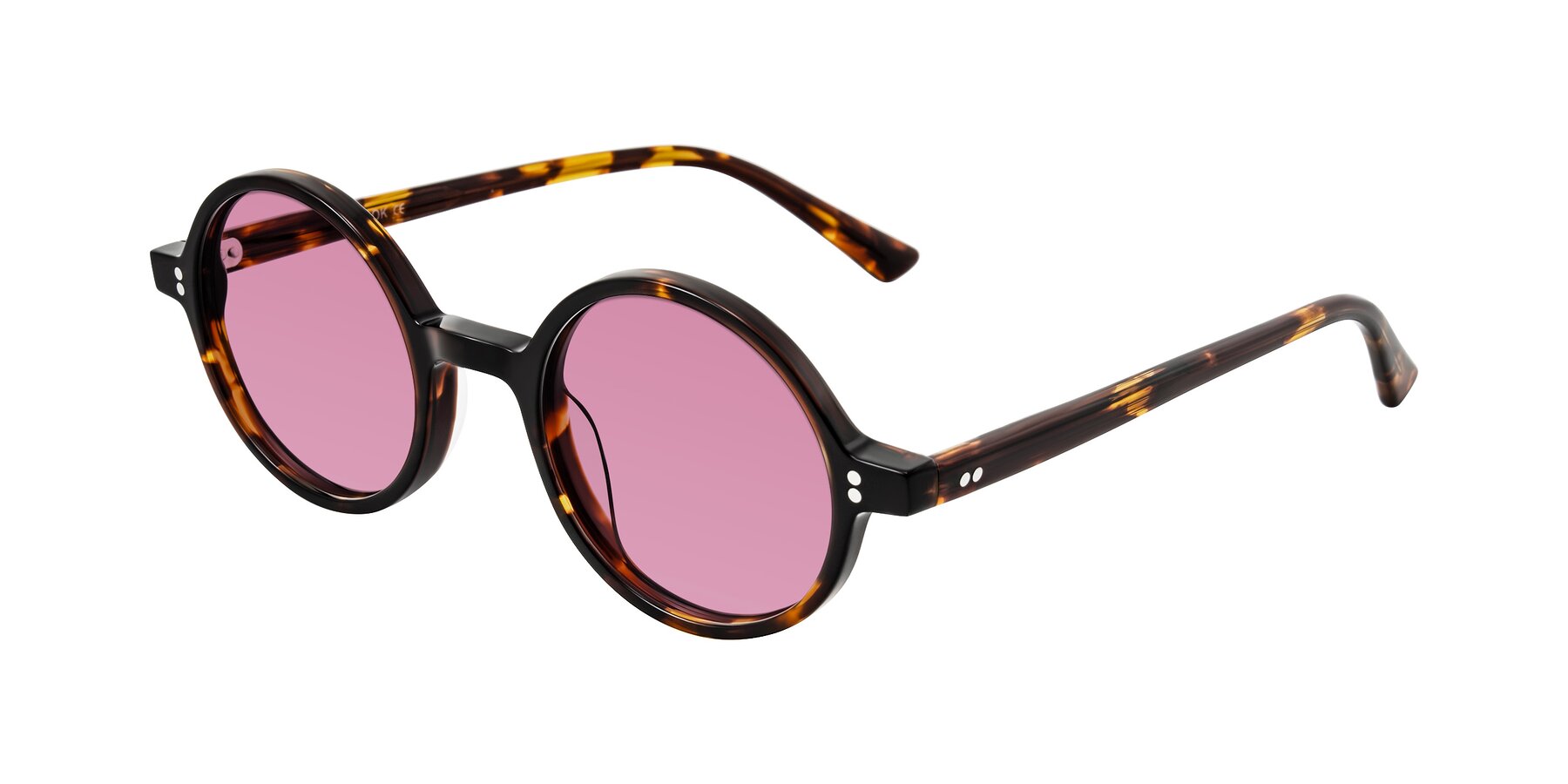 Angle of Montauk in Tortoise with Medium Wine Tinted Lenses
