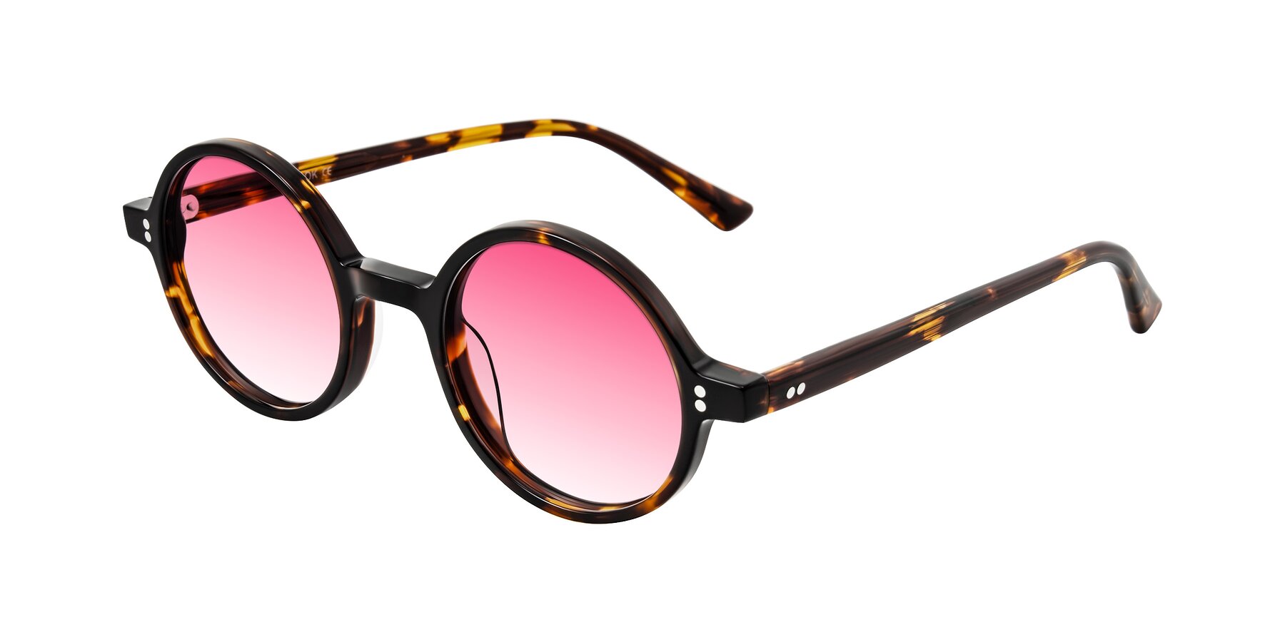 Angle of Montauk in Tortoise with Pink Gradient Lenses