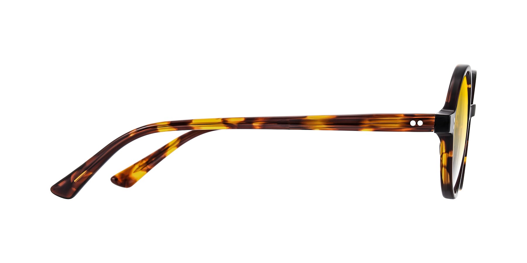Side of Montauk in Tortoise with Yellow Gradient Lenses