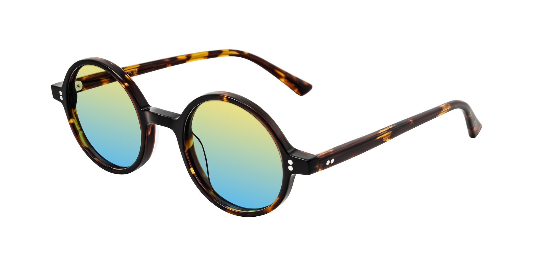 Angle of Montauk in Tortoise with Yellow / Blue Gradient Lenses