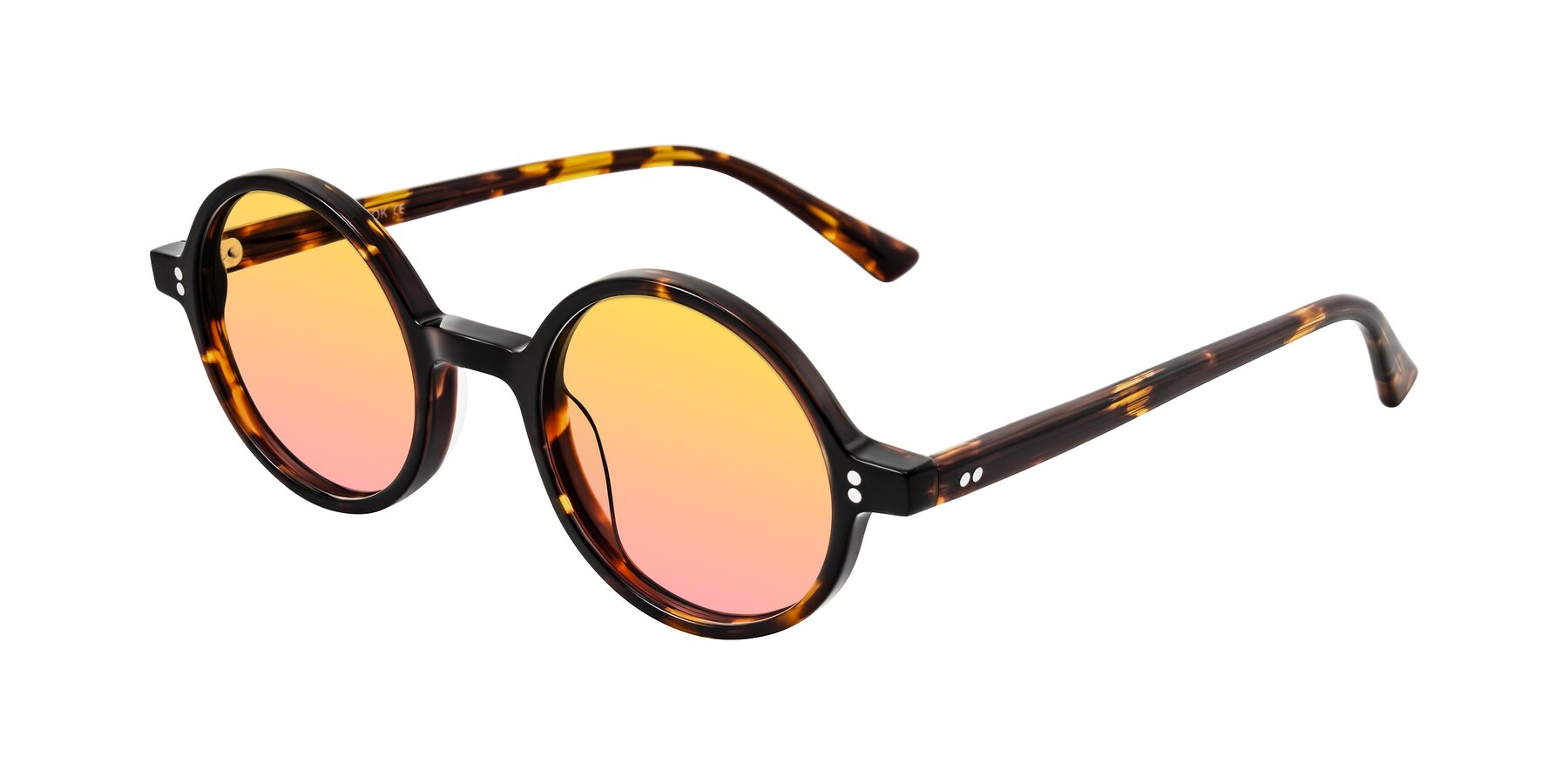 Angle of Montauk in Tortoise with Yellow / Pink Gradient Lenses