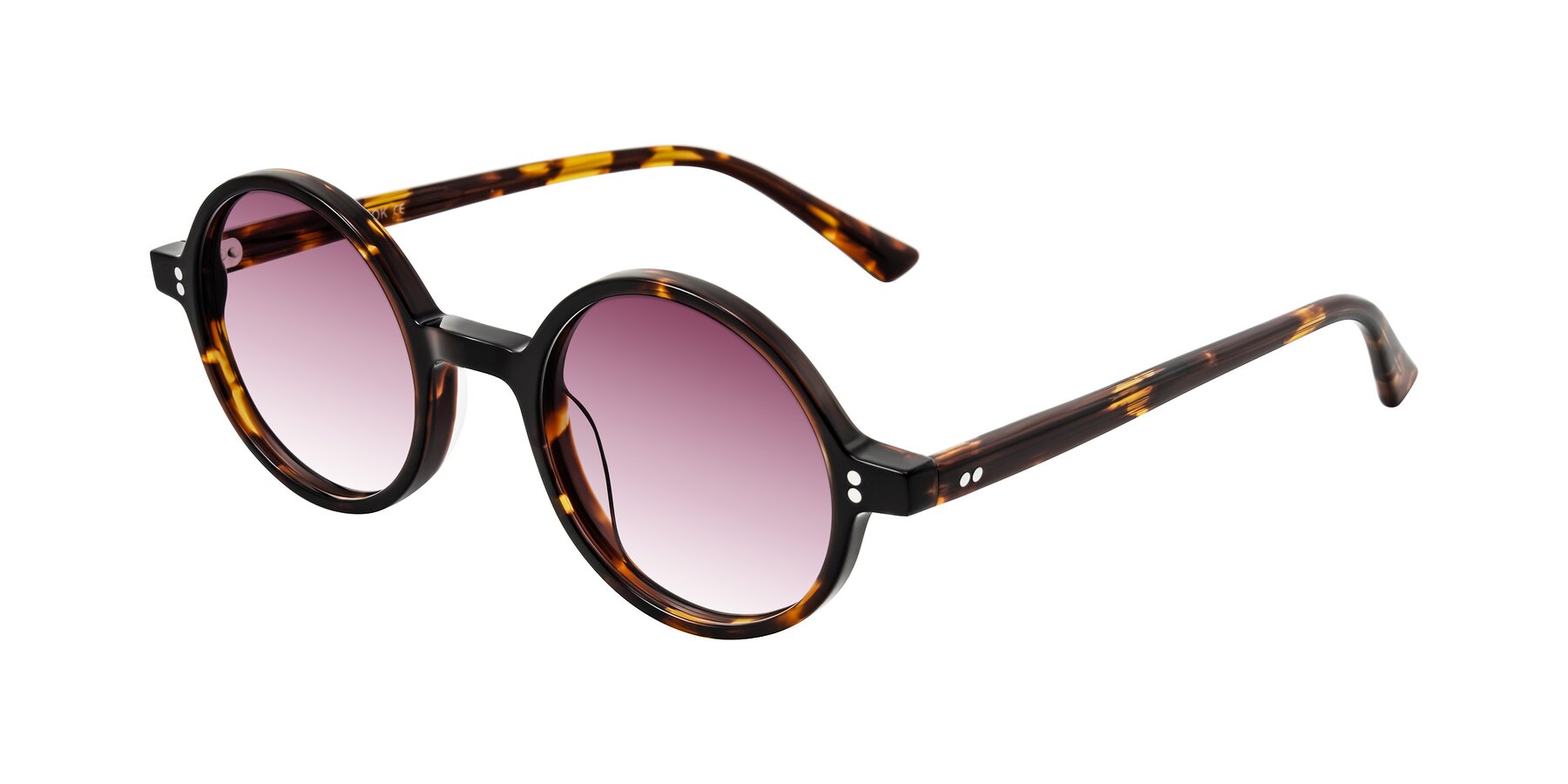 Angle of Montauk in Tortoise with Wine Gradient Lenses