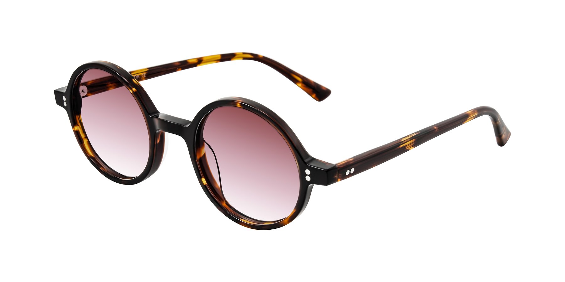 Angle of Montauk in Tortoise with Garnet Gradient Lenses