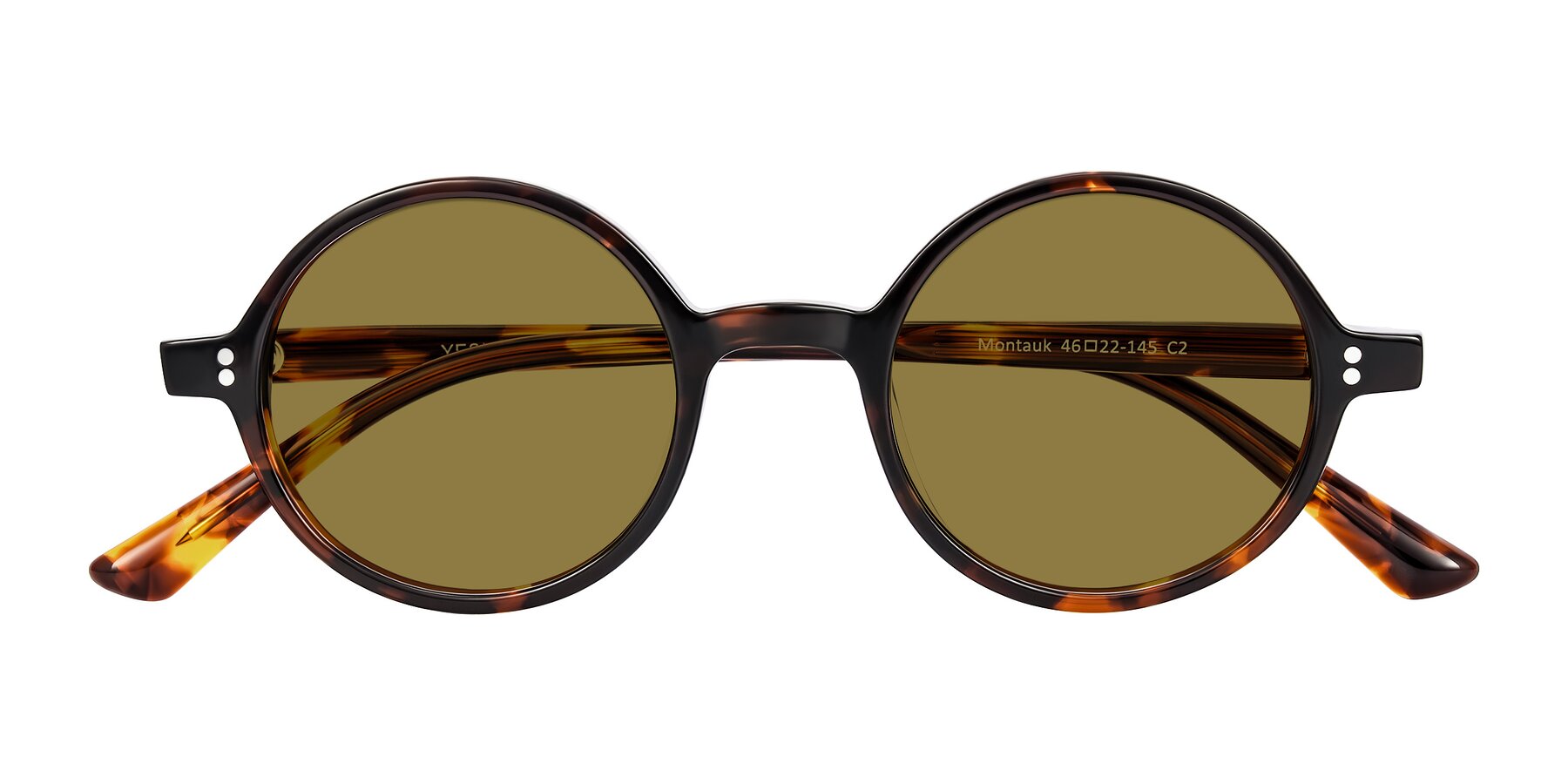Folded Front of Montauk in Tortoise with Brown Polarized Lenses