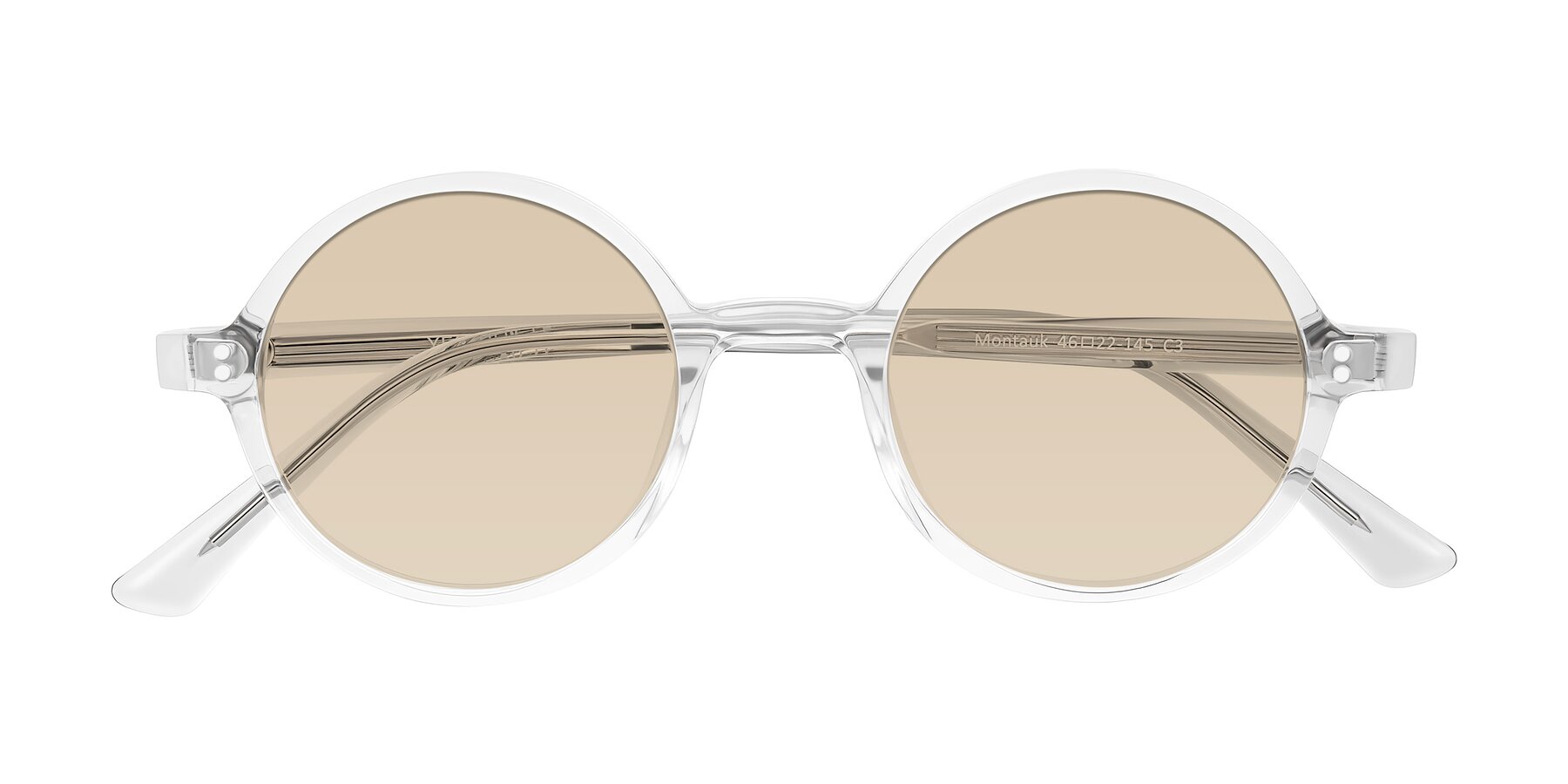 Folded Front of Montauk in Clear with Light Brown Tinted Lenses