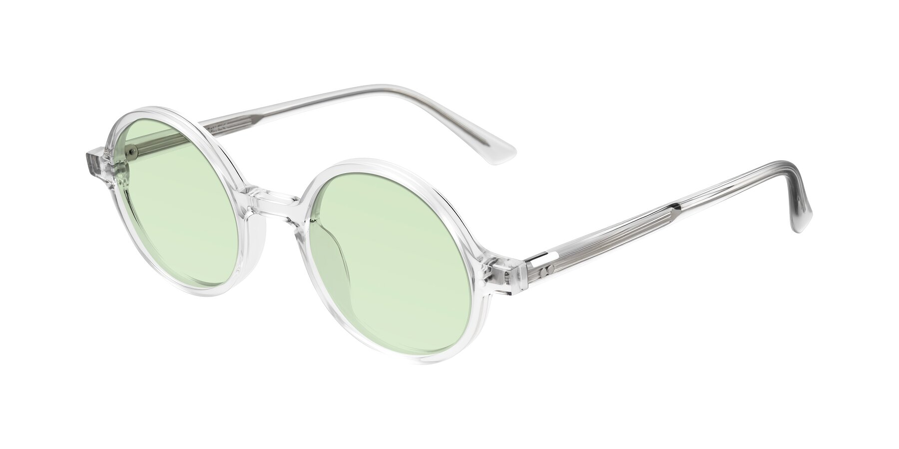 Angle of Montauk in Clear with Light Green Tinted Lenses