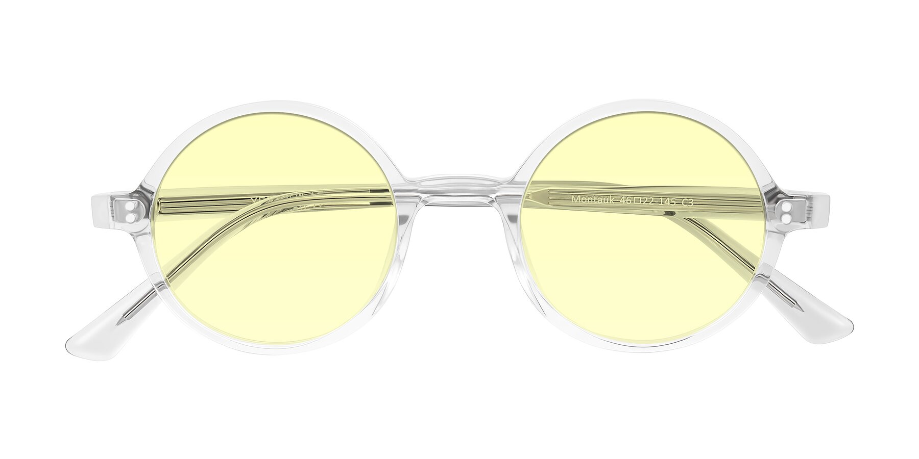 Folded Front of Montauk in Clear with Light Yellow Tinted Lenses