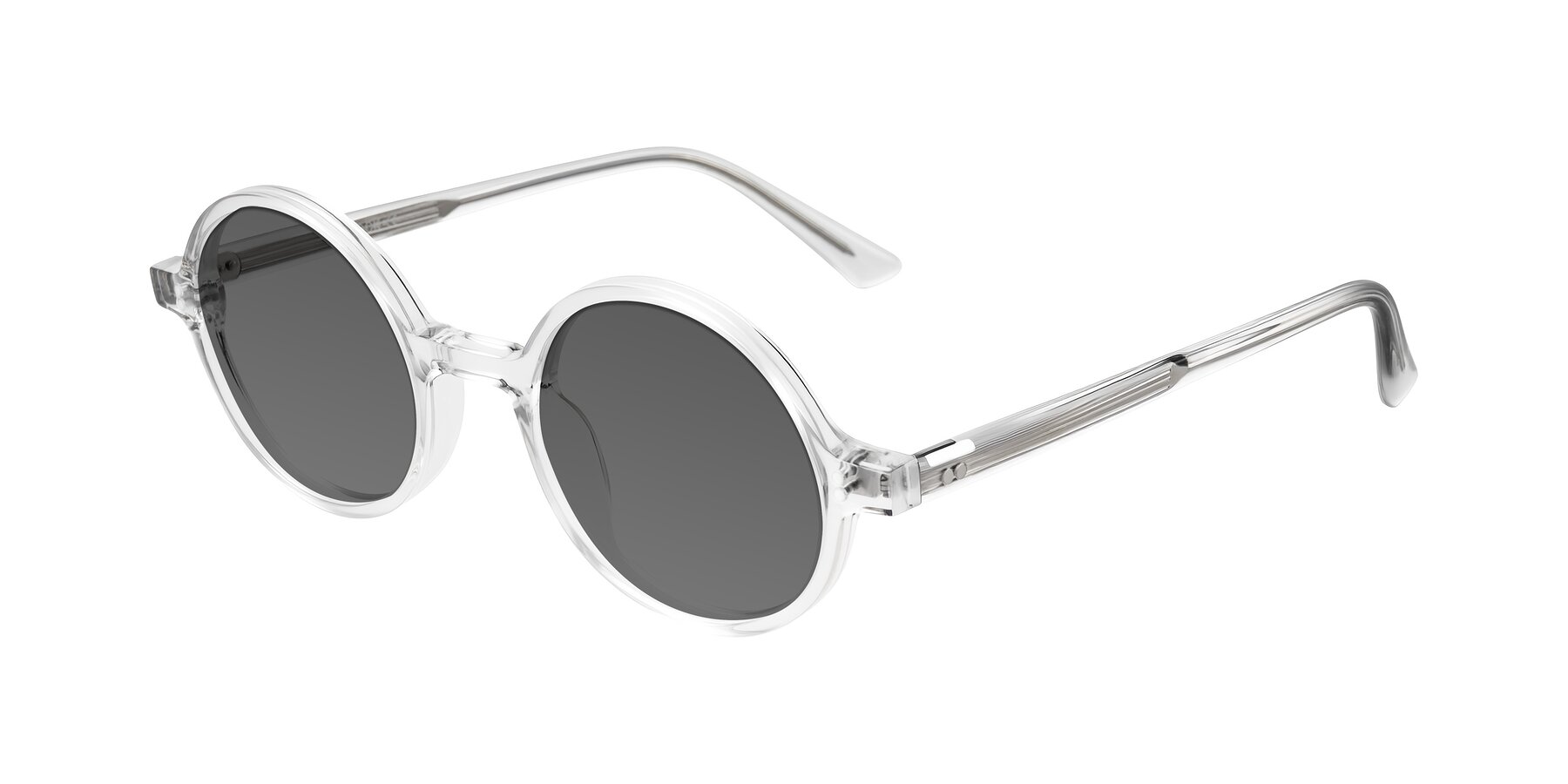 Angle of Montauk in Clear with Medium Gray Tinted Lenses
