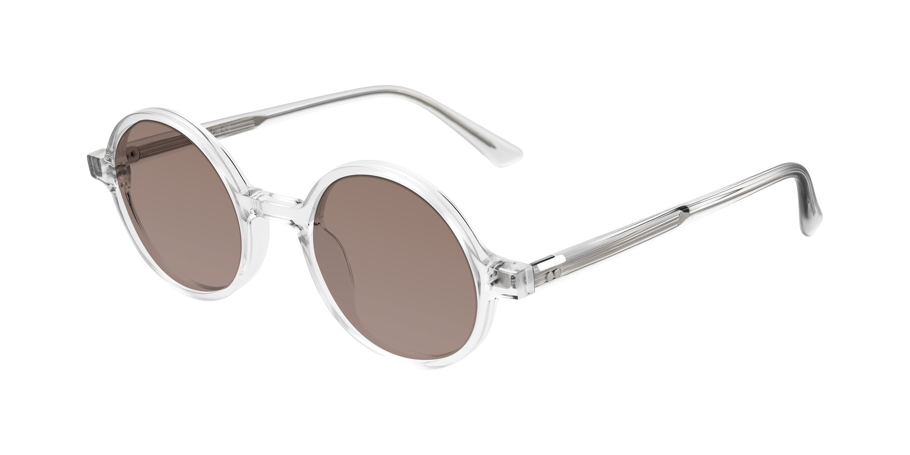 Angle of Montauk in Clear with Medium Brown Tinted Lenses