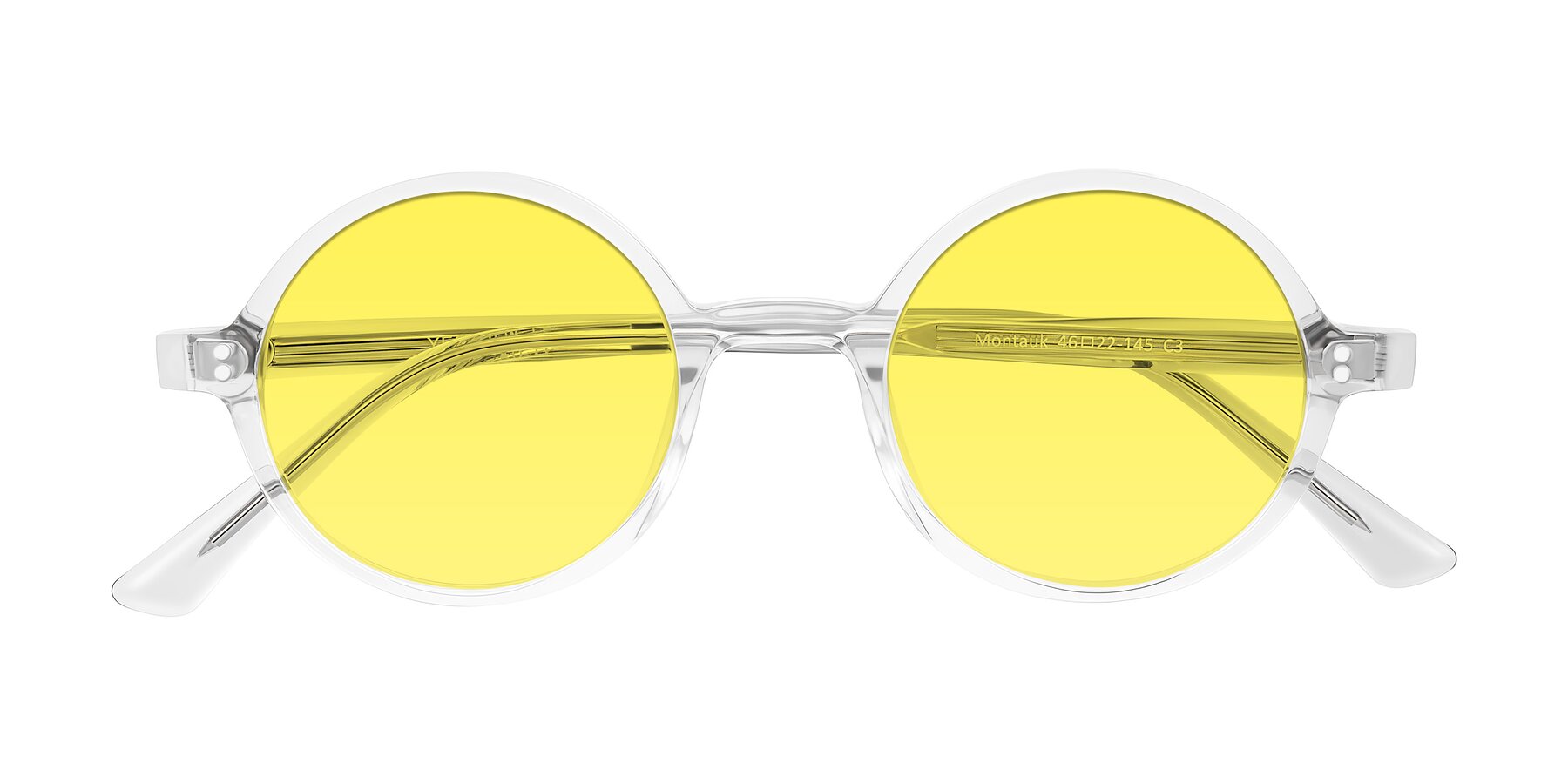 Folded Front of Montauk in Clear with Medium Yellow Tinted Lenses