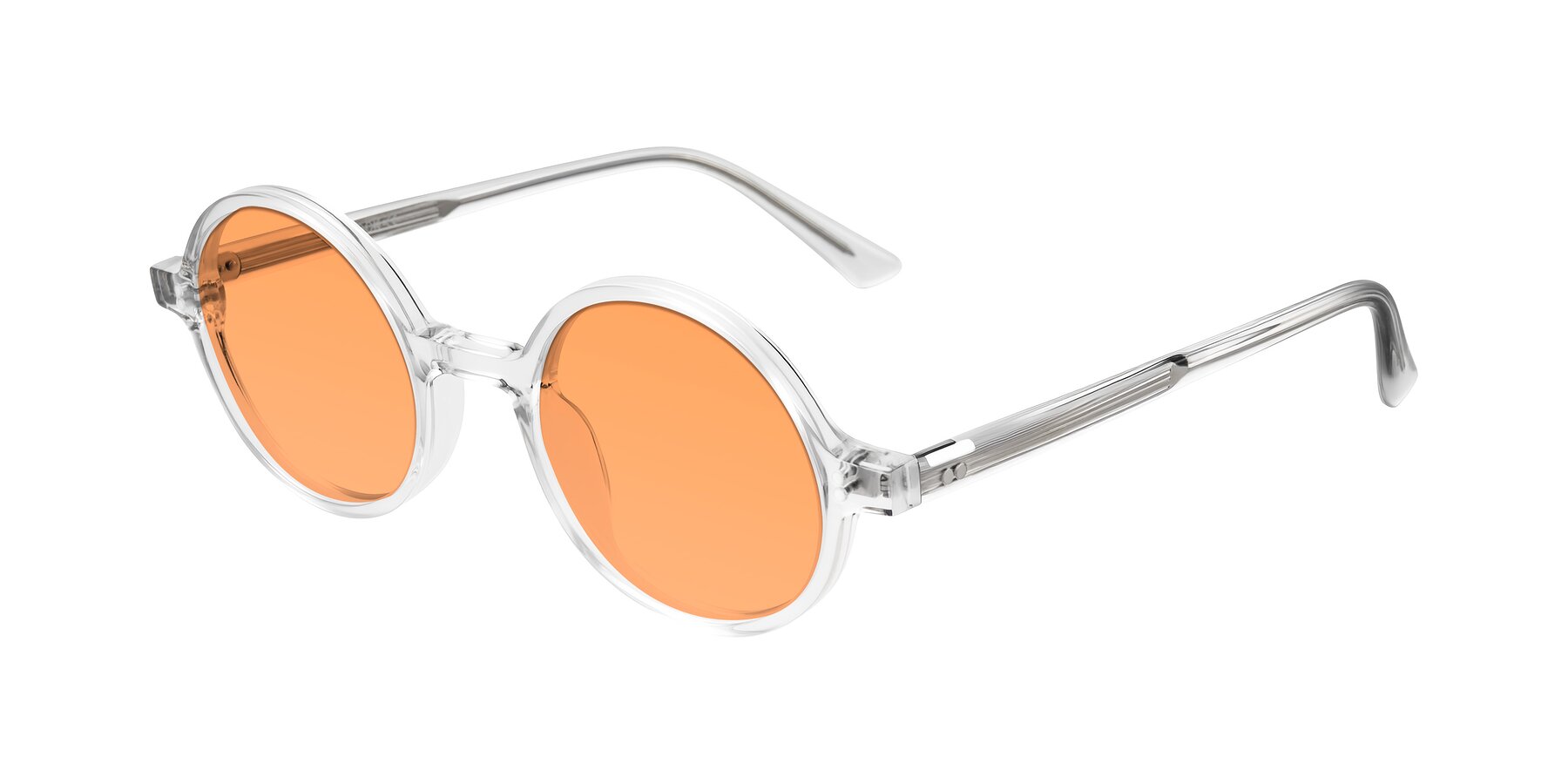 Angle of Montauk in Clear with Medium Orange Tinted Lenses