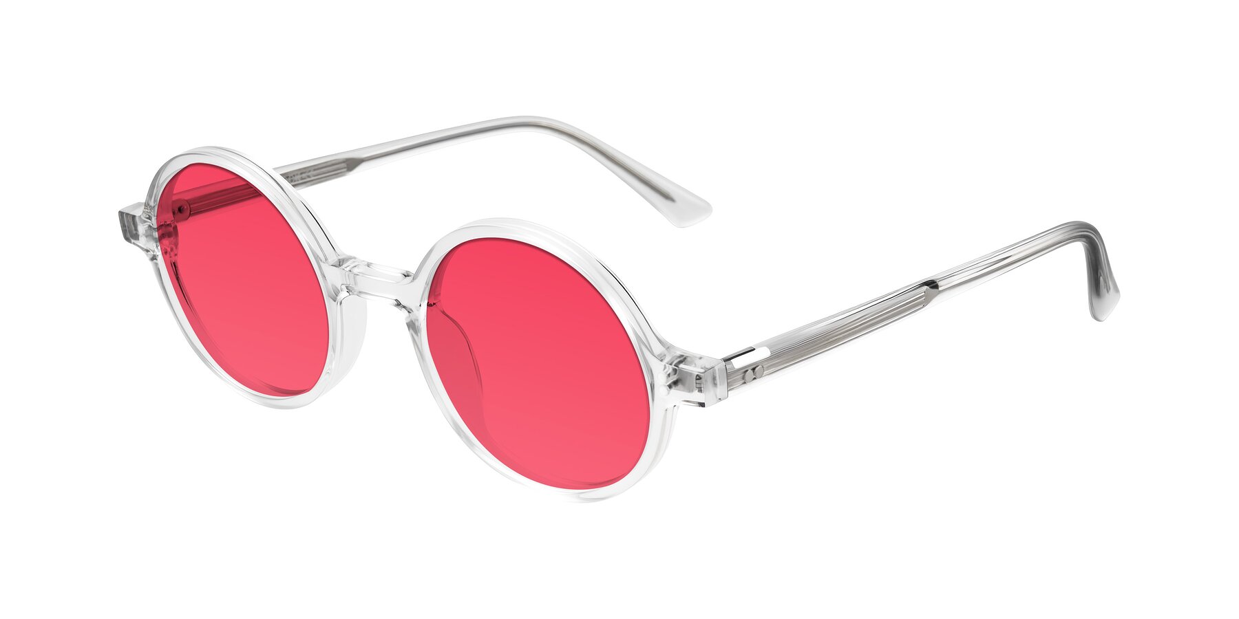 Angle of Montauk in Clear with Red Tinted Lenses