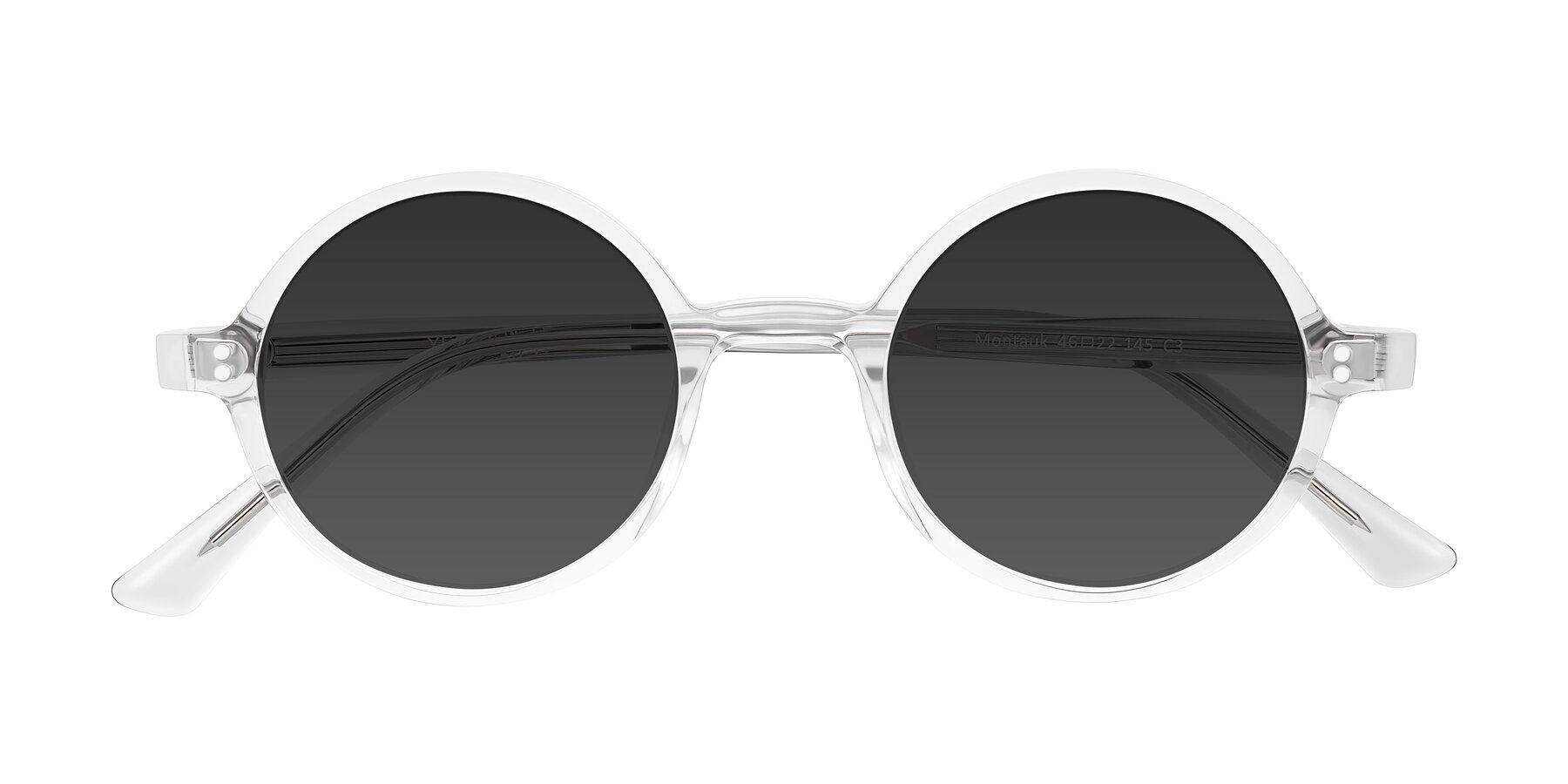 Folded Front of Montauk in Clear with Gray Tinted Lenses
