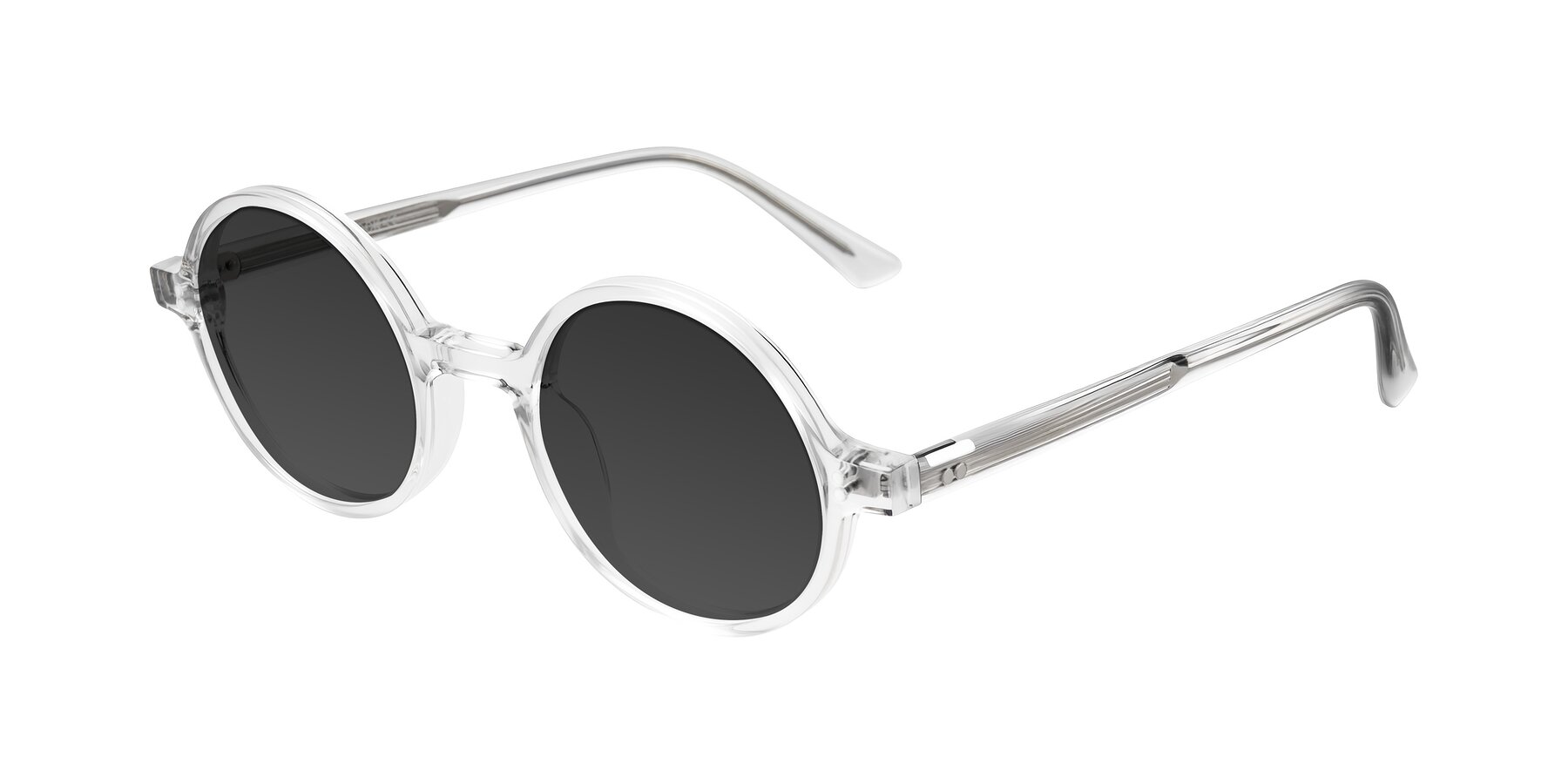 Angle of Montauk in Clear with Gray Tinted Lenses