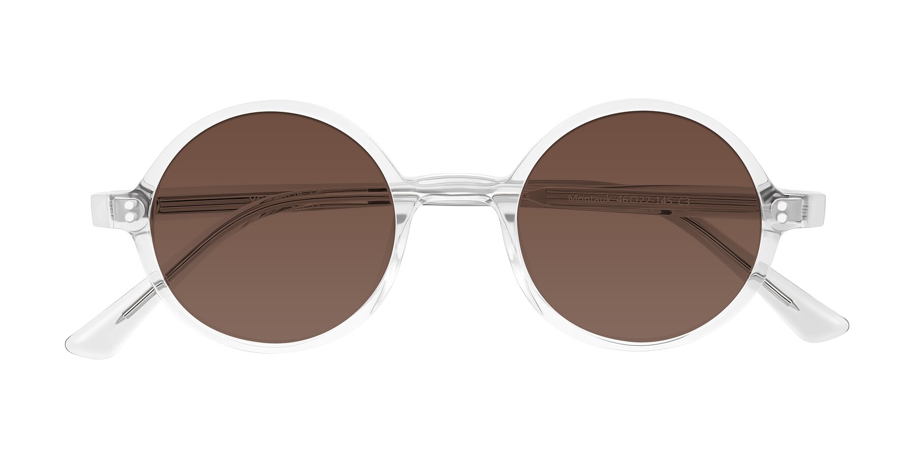 Folded Front of Montauk in Clear with Brown Tinted Lenses