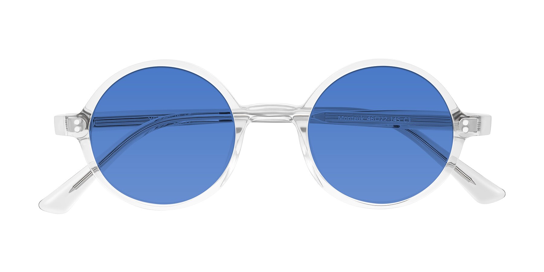 Folded Front of Montauk in Clear with Blue Tinted Lenses