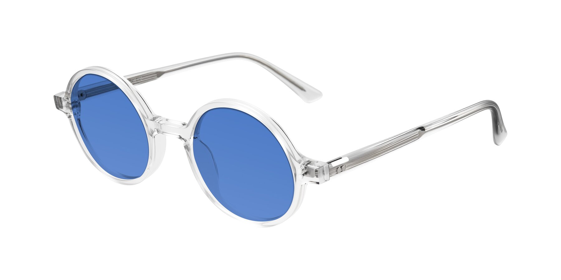 Angle of Montauk in Clear with Blue Tinted Lenses