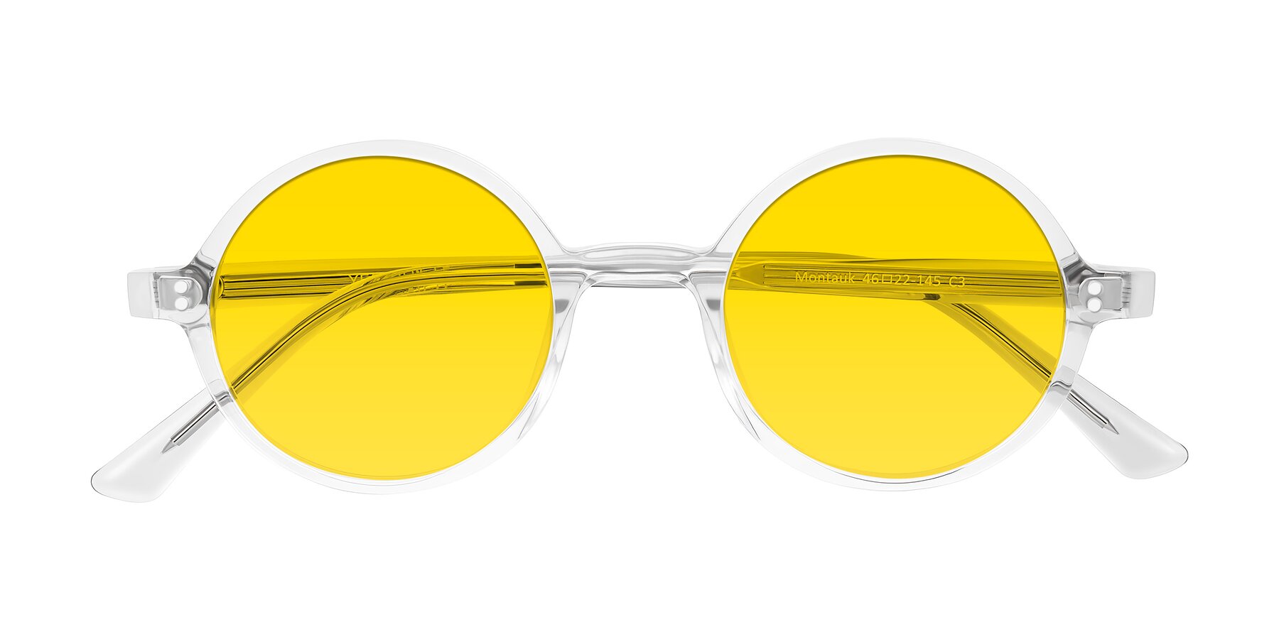 Folded Front of Montauk in Clear with Yellow Tinted Lenses