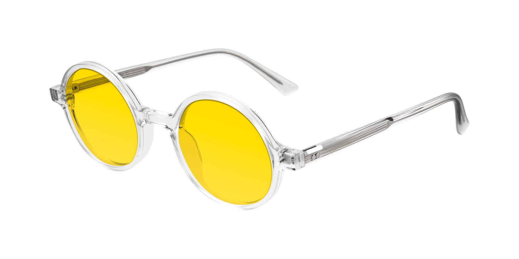 Angle of Montauk in Clear with Yellow Tinted Lenses