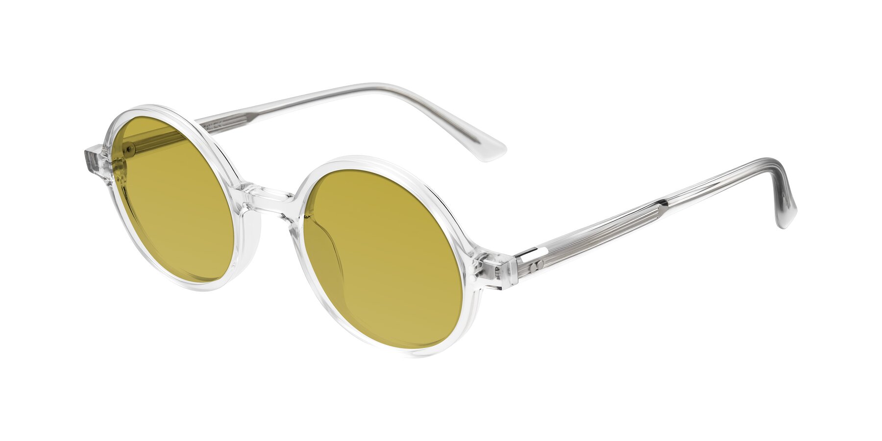 Angle of Montauk in Clear with Champagne Tinted Lenses
