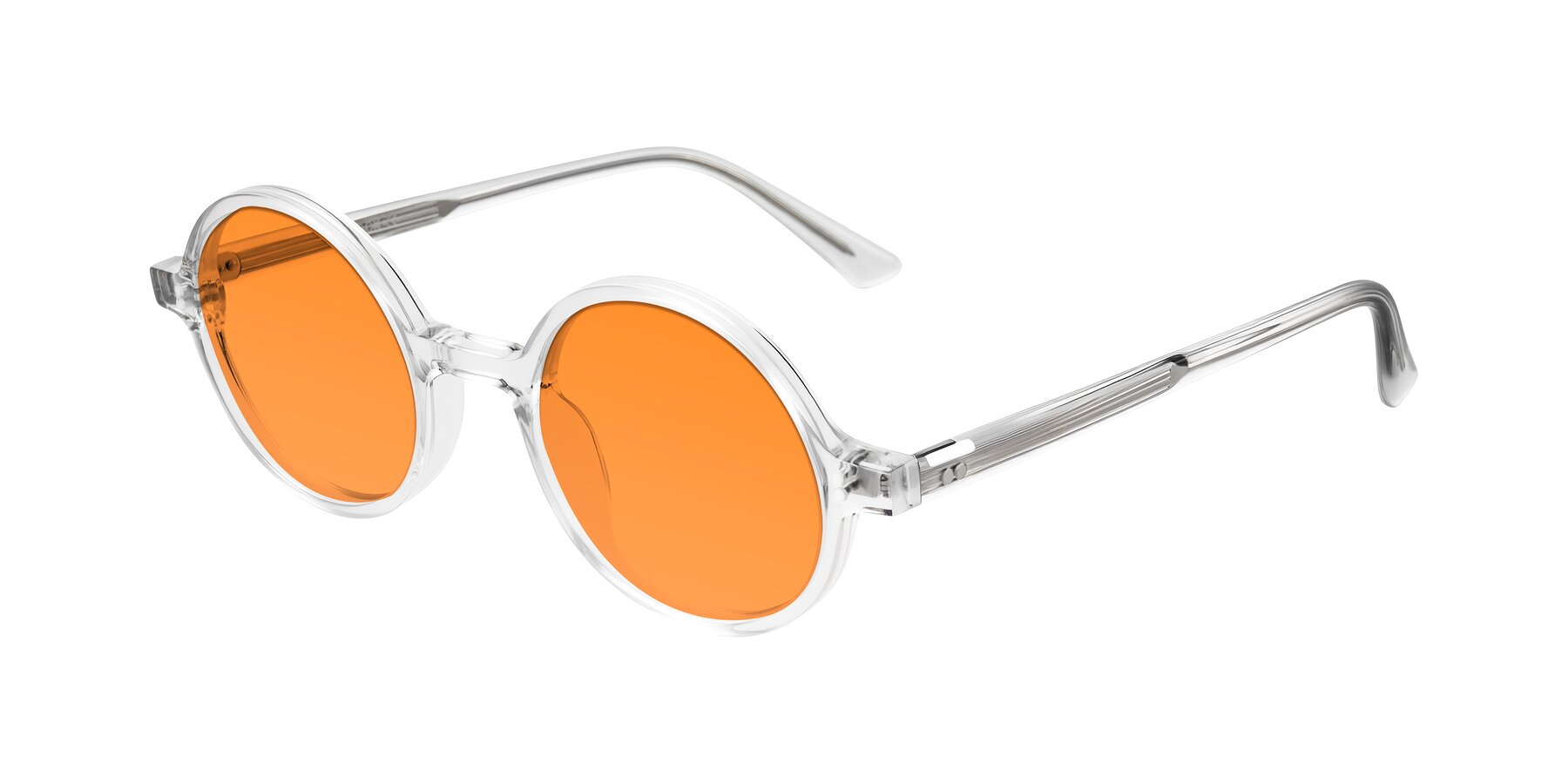 Angle of Montauk in Clear with Orange Tinted Lenses