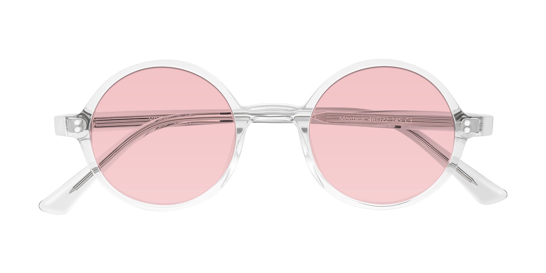Folded Front of Montauk in Clear with Light Garnet Tinted Lenses