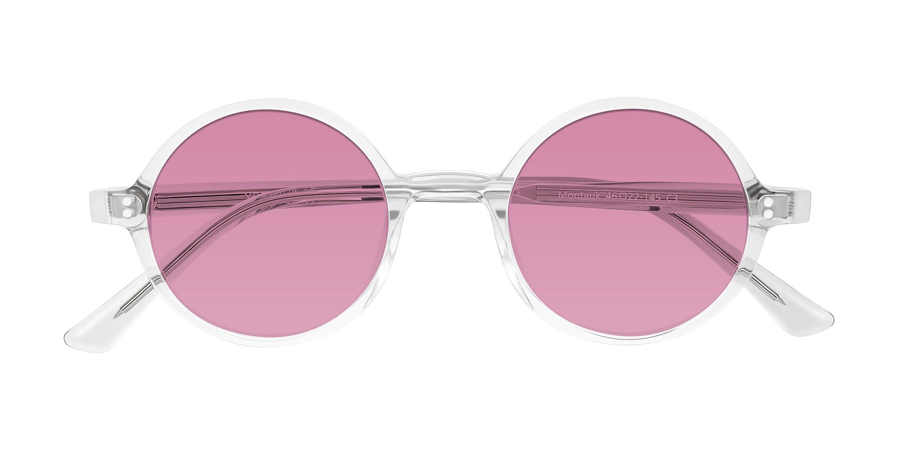 Folded Front of Montauk in Clear with Medium Wine Tinted Lenses