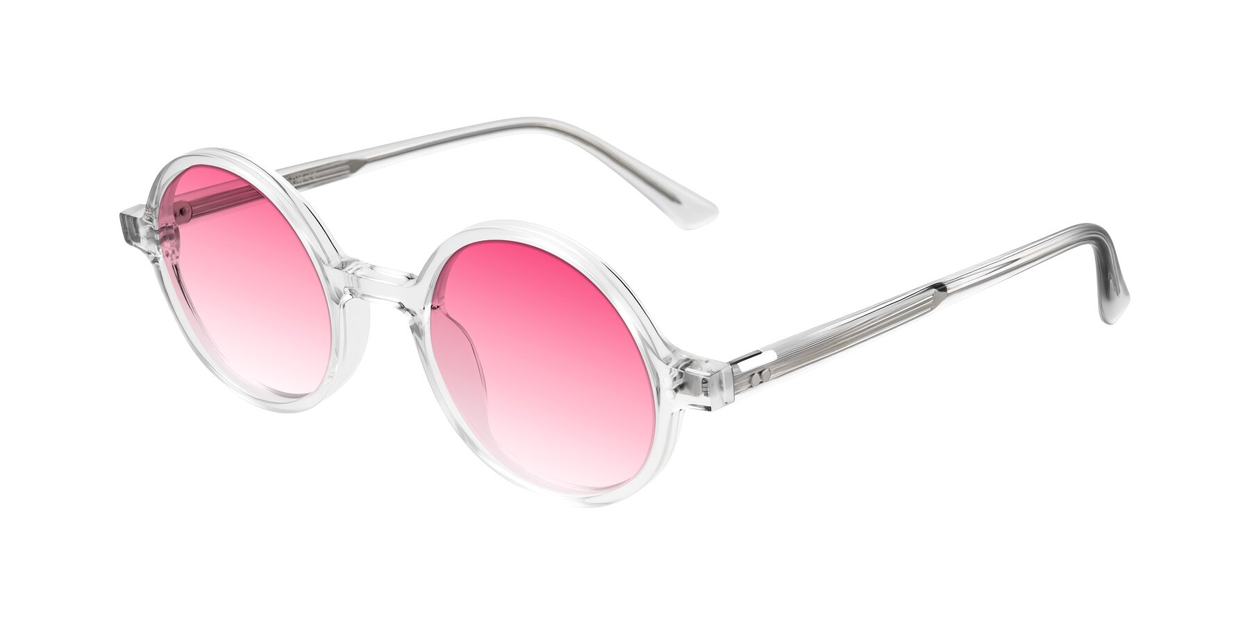 Angle of Montauk in Clear with Pink Gradient Lenses